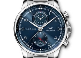 IWC Portuguese Yacht Club Chronograph IW390701 (2023) - Blauw wijzerplaat 45mm Staal