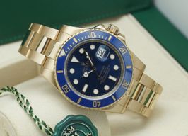Rolex Submariner Date 116618LB (2018) - Blue dial 40 mm Yellow Gold case