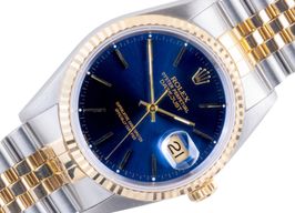 Rolex Datejust 36 16233 (1990) - Blue dial 36 mm Gold/Steel case