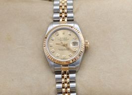 Rolex Lady-Datejust 79173 (Unknown (random serial)) - Champagne dial 26 mm Gold/Steel case