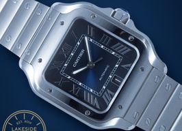 Cartier Santos WSSA0030 (2021) - Blue dial 40 mm Steel case