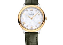 Omega De Ville 434.23.28.60.55.001 (2025) - Wit wijzerplaat 28mm Goud/Staal