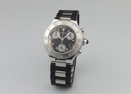 Cartier 21 Chronoscaph 2996 (2011) - White dial 32 mm Steel case