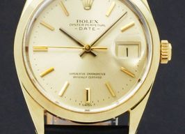 Rolex Oyster Perpetual Date 1550 (1971) - Gold dial 34 mm Gold/Steel case