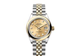 Rolex Lady-Datejust 279163 (2025) - Champagne wijzerplaat 28mm Goud/Staal