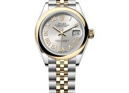 Rolex Lady-Datejust 279163 (2025) - Zilver wijzerplaat 28mm Goud/Staal