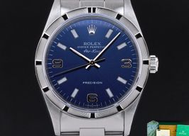 Rolex Air-King 14010 (1995) - Blauw wijzerplaat 34mm Staal