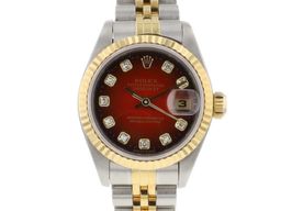 Rolex Lady-Datejust 69173 (1994) - Red dial 26 mm Gold/Steel case