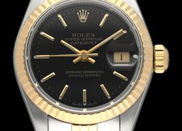 Rolex Lady-Datejust 69173 (1986) - Black dial 26 mm Gold/Steel case