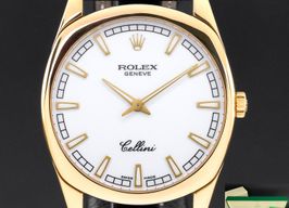 Rolex Cellini Danaos 4243/8 (2013) - White dial 38 mm Yellow Gold case