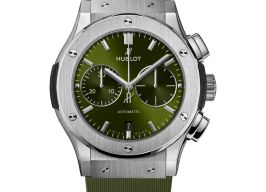 Hublot Classic Fusion Chronograph 521.NX.8970.RX (2025) - Green dial 45 mm Titanium case