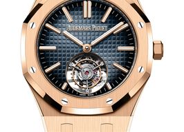 Audemars Piguet Royal Oak Tourbillon 26730OR.OO.1320OR.02 (2025) - Blue dial 41 mm Rose Gold case