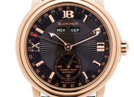 Blancpain Léman Moonphase 2763 (Unknown (random serial)) - Black dial Unknown Rose Gold case