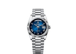 Rolex Day-Date 36 128236 (2025) - Blauw wijzerplaat 36mm Platina