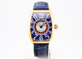 Franck Muller Vegas 5850 VEGAS (Unknown (random serial)) - Blue dial 32 mm Yellow Gold case