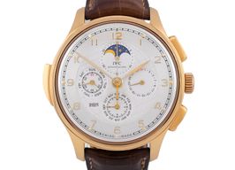 IWC Portuguese Grande Complication IW377402 (Unknown (random serial)) - Silver dial 45 mm Red Gold case