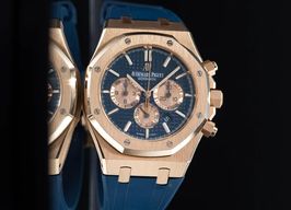 Audemars Piguet Royal Oak Chronograph 26331OR.OO.D315CR.01 (2020) - Blauw wijzerplaat 41mm Roségoud