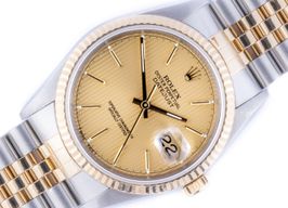 Rolex Datejust 36 16233 (2001) - Champagne dial 36 mm Gold/Steel case