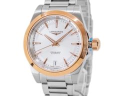 Longines Conquest L3.430.5.72.6 (2025) - Silver dial 34 mm Gold/Steel case