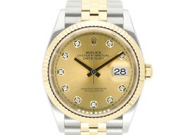 Rolex Datejust 36 126233 (2026) - Champagne wijzerplaat 36mm Goud/Staal