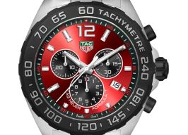 TAG Heuer Formula 1 Quartz CAZ101AN.BA0842 (2024) - Rood wijzerplaat 43mm Staal