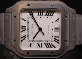 Cartier Santos WSSA0089 (2025) - White dial 40 mm Titanium case