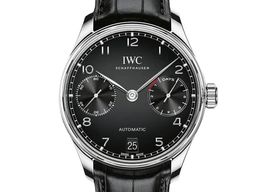 IWC Portuguese Automatic IW500703 (2023) - Zwart wijzerplaat 42mm Staal