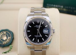 Rolex Oyster Perpetual Date 115234 (2021) - Black dial 34 mm Steel case