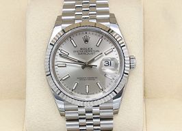 Rolex Datejust 36 126234 (Unknown (random serial)) - Silver dial 36 mm Steel case