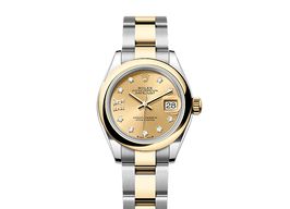 Rolex Lady-Datejust 279163 (2025) - Champagne wijzerplaat 28mm Goud/Staal