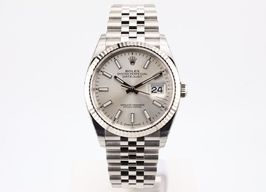 Rolex Datejust 36 126234 (2024) - Zilver wijzerplaat 36mm Staal