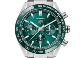 TAG Heuer Carrera CBN2A1N.BA0643 (2023) - Groen wijzerplaat 44mm Staal