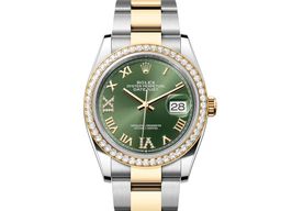 Rolex Datejust 36 126283RBR (2023) - Groen wijzerplaat 36mm Staal