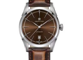 Hamilton Spirit of Liberty H42415501 (2025) - Bruin wijzerplaat 42mm Staal