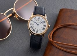 Cartier Ronde Solo de Cartier W6700455 (2013) - Silver dial 36 mm Gold/Steel case