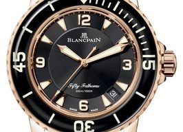 Blancpain Fifty Fathoms 5050-12B30-B52A (2025) - Black dial 46 mm Rose Gold case