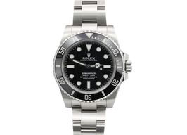 Rolex Submariner No Date 114060 (Onbekend (willekeurig serienummer)) - Zwart wijzerplaat 40mm Staal