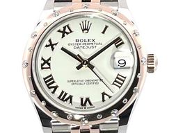 Rolex Datejust 31 278341RBR (2023) - White dial 31 mm Gold/Steel case