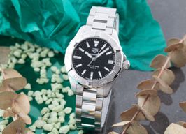 TAG Heuer Aquaracer Lady WBD1310.BA0740 (Unknown (random serial)) - Black dial 32 mm Steel case