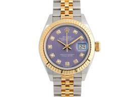 Rolex Lady-Datejust 279173 (2019) - Purple dial 28 mm Gold/Steel case