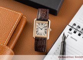 Cartier Tank Solo W5200024 (Unknown (random serial)) - Silver dial 31 mm Red Gold case