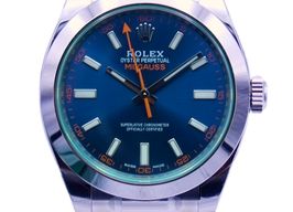 Rolex Milgauss 116400GV (2023) - Blauw wijzerplaat 40mm Staal