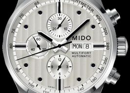 Mido Multifort Chronograph M005.614.11.031.00 (Unknown (random serial)) - Silver dial 44 mm Steel case