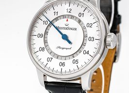 Meistersinger Perigraph AM1001 (2011) - Silver dial 43 mm Steel case