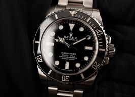 Rolex Submariner No Date 114060 (2013) - Zwart wijzerplaat 40mm Staal