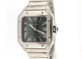 Cartier Santos WSSA0061 (2024) - Green dial 35 mm Steel case