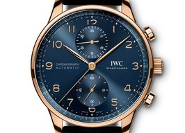 IWC Portuguese Chronograph IW371614 (2024) - Blauw wijzerplaat 41mm Roségoud