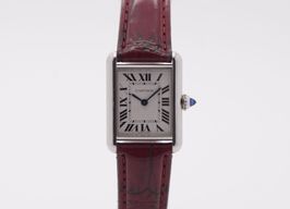 Cartier Tank WSTA0060 (2018) - White dial 30 mm Steel case