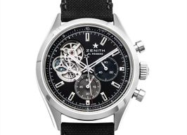 Zenith El Primero Chronomaster 03.3300.3604/21.C822 (2024) - Zwart wijzerplaat 40mm Staal