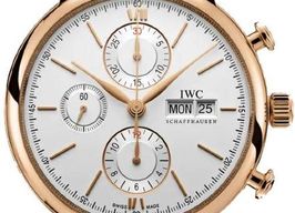 IWC Portofino Chronograph IW391025 (2026) - Grey dial 42 mm Red Gold case
